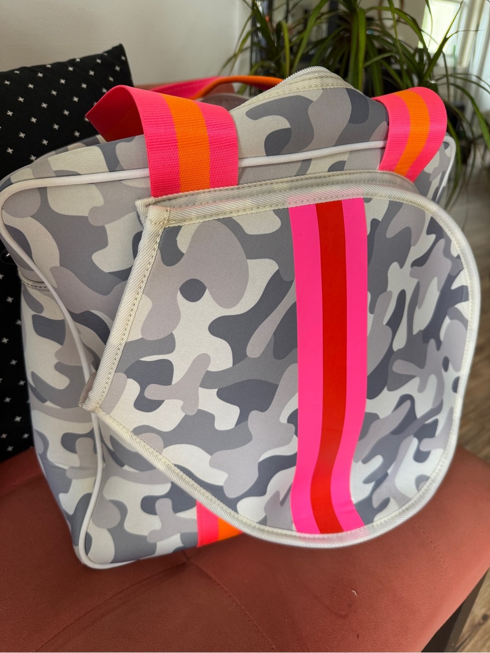 Haute Shore Billie Tennis Bag in Rise Light Grey Camo